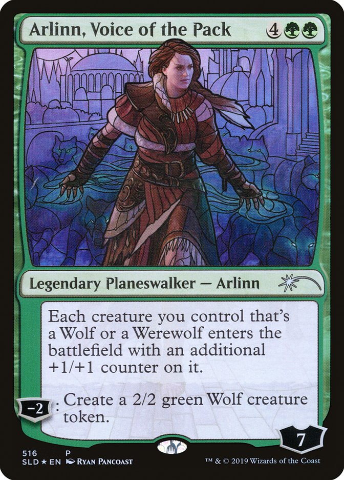 Arlinn, Voice of the Pack (Stained Glass) [Secret Lair Drop Promos] | Gear Gaming Bentonville