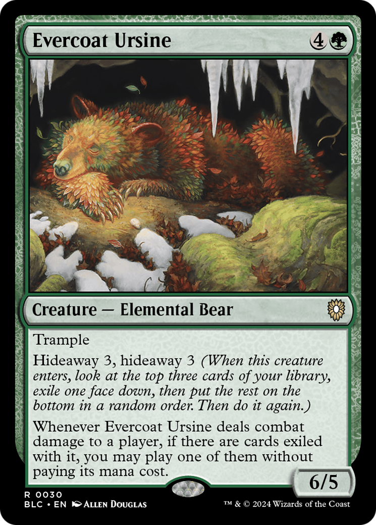 Evercoat Ursine [Bloomburrow Commander] | Gear Gaming Bentonville