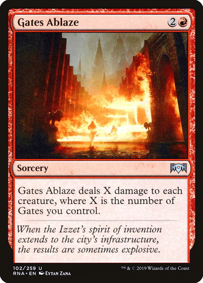 Gates Ablaze [Ravnica Allegiance] | Gear Gaming Bentonville