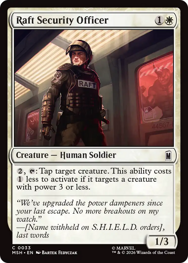 Raft Security Officer [Marvel Super Heroes] | Gear Gaming Bentonville