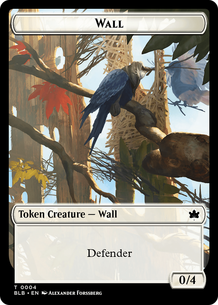 Wall // Intrepid Rabbit Double-Sided Token [Bloomburrow Tokens] | Gear Gaming Bentonville