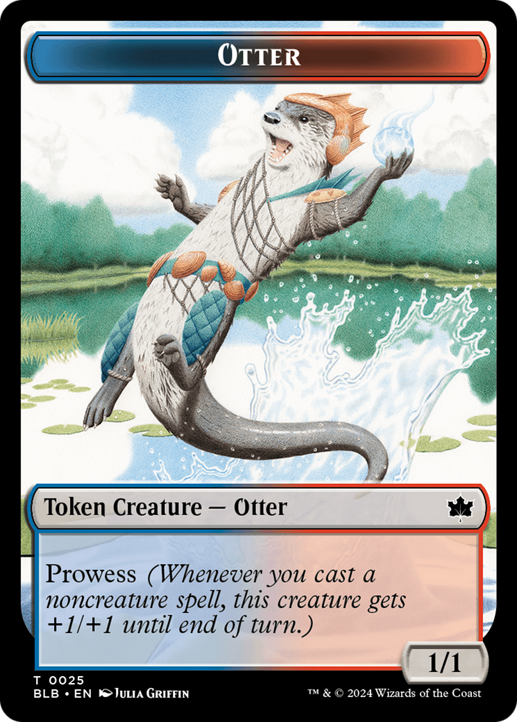 Otter // Thornplate Intimidator Double-Sided Token [Bloomburrow Tokens] | Gear Gaming Bentonville