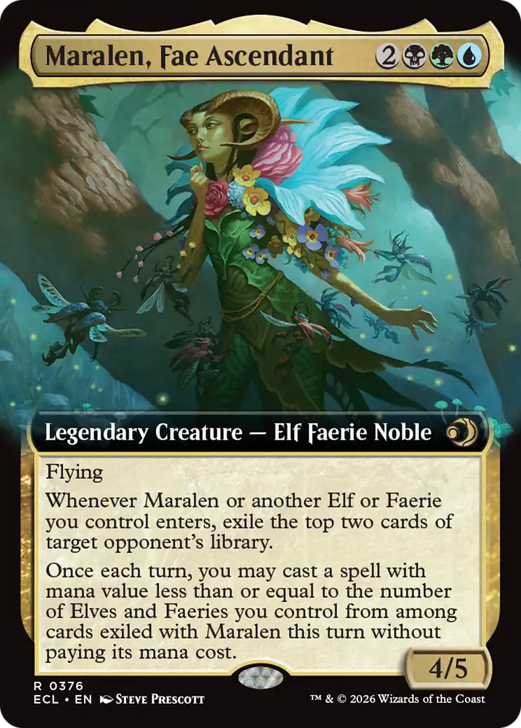 Maralen, Fae Ascendant (Extended Art) [Lorwyn Eclipsed] | Gear Gaming Bentonville