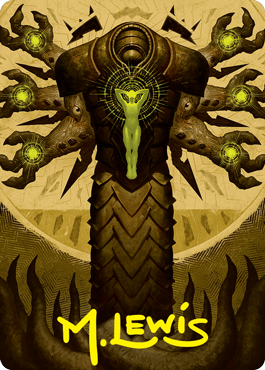 Inquisition of Kozilek Art Card (Gold-Stamped Signature) [Strixhaven: School of Mages Art Series] | Gear Gaming Bentonville