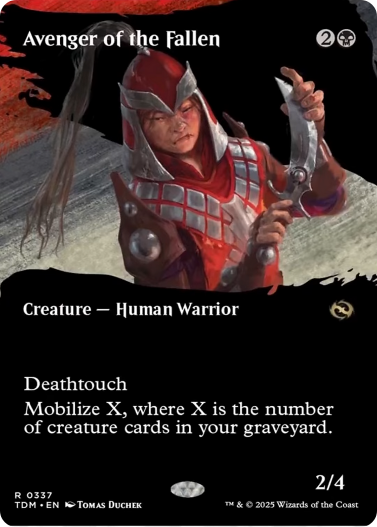 Avenger of the Fallen (Borderless) [Tarkir: Dragonstorm] | Gear Gaming Bentonville
