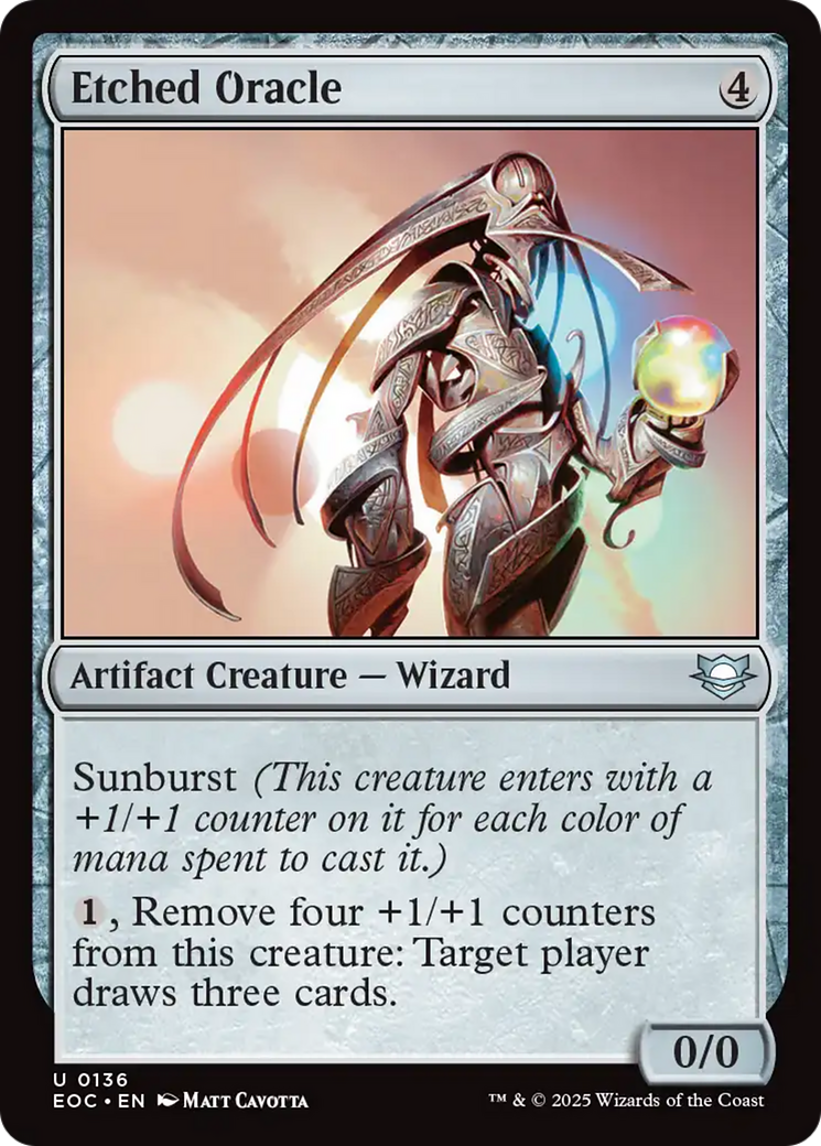 Etched Oracle [Edge of Eternities Commander] | Gear Gaming Bentonville