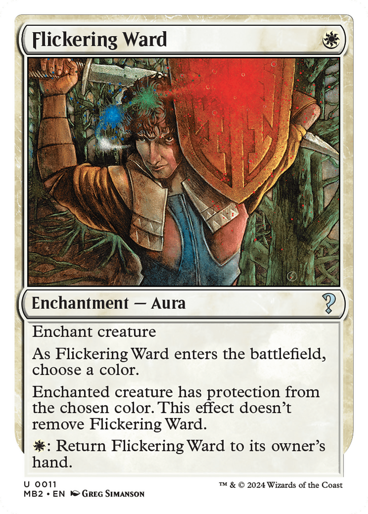 Flickering Ward (White Border) [Mystery Booster 2] | Gear Gaming Bentonville