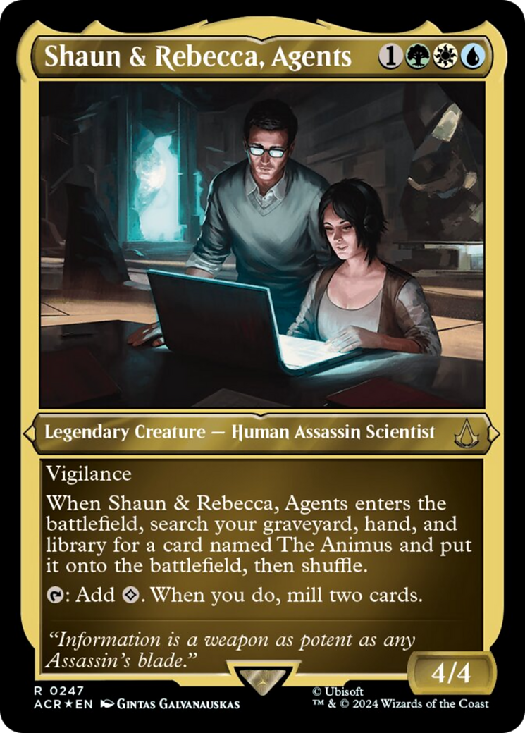 Shaun & Rebecca, Agents (Foil Etched) [Assassin's Creed] | Gear Gaming Bentonville