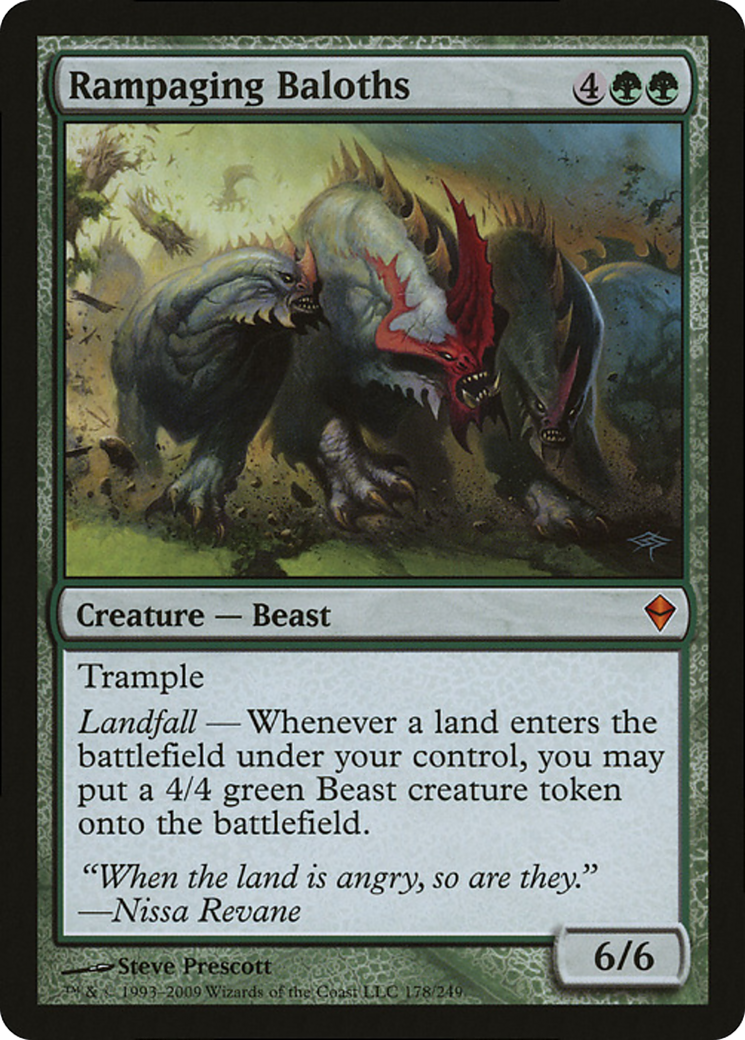 Rampaging Baloths (Zendikar) (Oversized) [Oversize Cards] | Gear Gaming Bentonville