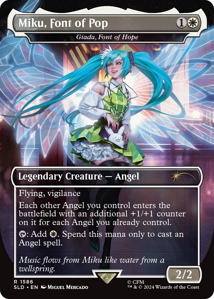 Miku, Font of Pop - Giada, Font of Hope (Rainbow Foil) [Secret Lair Drop Series] | Gear Gaming Bentonville