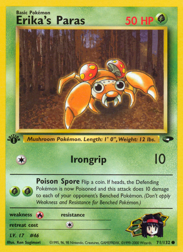 Erika's Paras (71/132) [Gym Challenge 1st Edition] | Gear Gaming Bentonville
