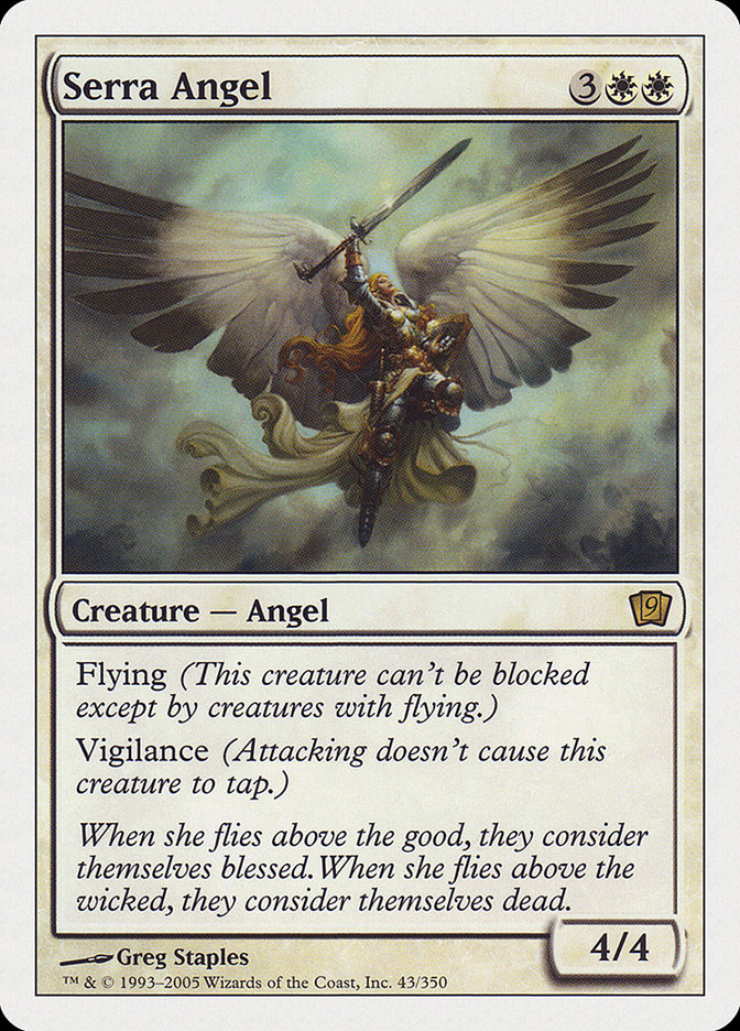 Serra Angel (9th Edition) [Oversize Cards] | Gear Gaming Bentonville