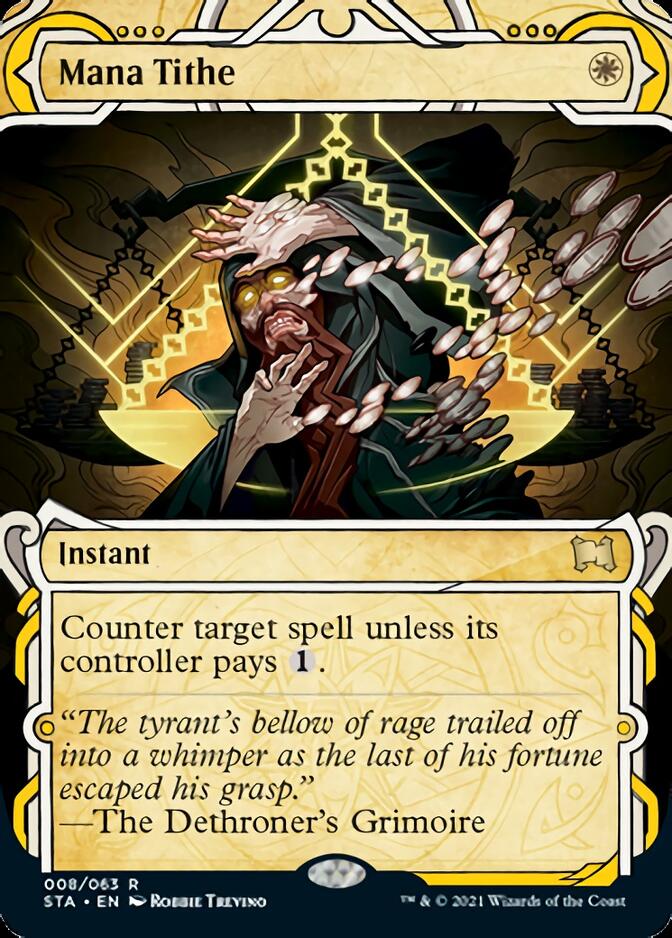 Mana Tithe (Foil Etched) [Strixhaven: School of Mages Mystical Archive] | Gear Gaming Bentonville