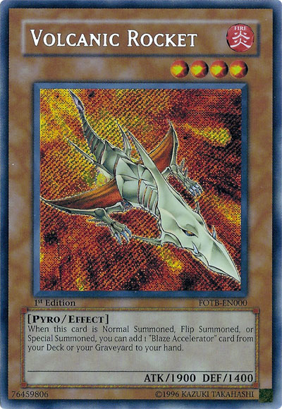 Volcanic Rocket [FOTB-EN000] Secret Rare | Gear Gaming Bentonville