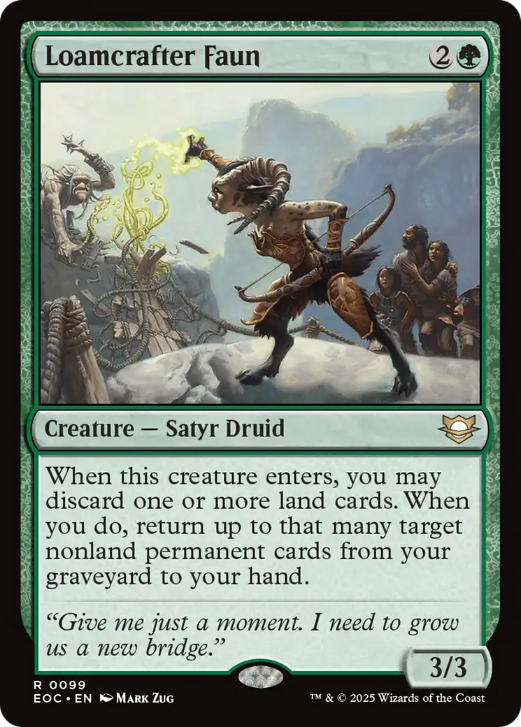 Loamcrafter Faun [Edge of Eternities Commander] | Gear Gaming Bentonville