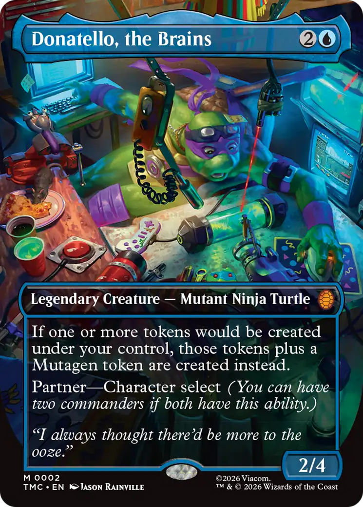Donatello, the Brains (Borderless) [Teenage Mutant Ninja Turtles Commander] | Gear Gaming Bentonville
