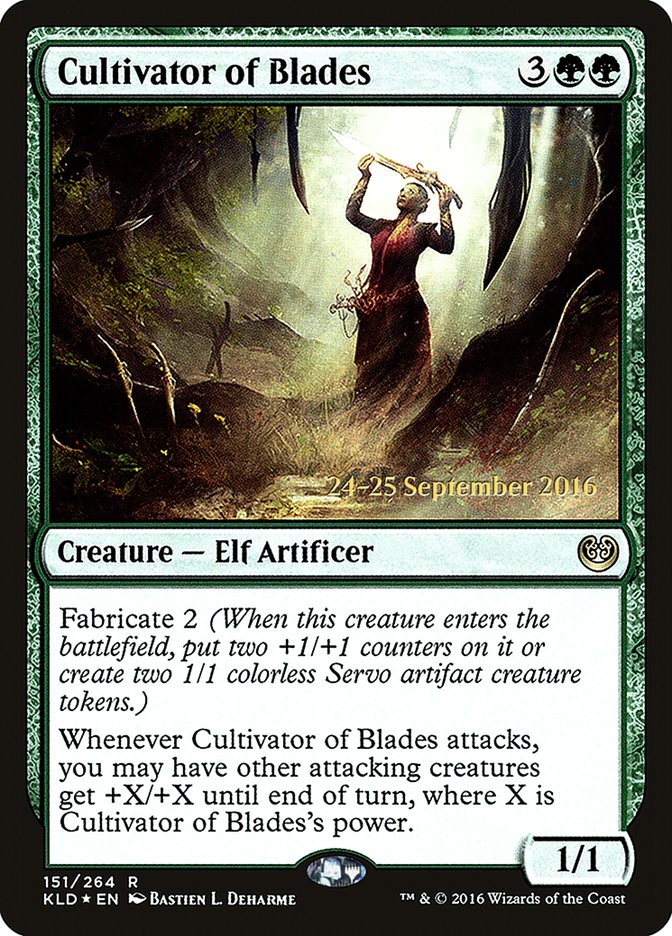 Cultivator of Blades [Kaladesh Prerelease Promos] | Gear Gaming Bentonville