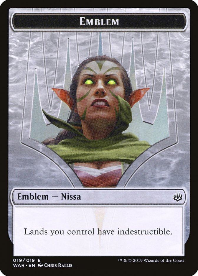 Nissa, Who Shakes the World Emblem [War of the Spark Tokens] | Gear Gaming Bentonville