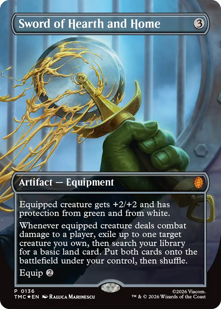 Sword of Hearth and Home (Borderless) [Teenage Mutant Ninja Turtles Promos] | Gear Gaming Bentonville