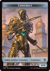 Construct // Golem (0013) Double-Sided Token [Aetherdrift Commander Tokens] | Gear Gaming Bentonville