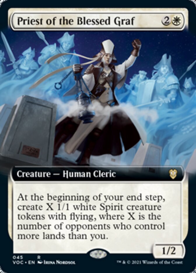 Priest of the Blessed Graf (Extended Art) [Innistrad: Crimson Vow Commander] | Gear Gaming Bentonville