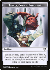 Treasure // Tibalt, Cosmic Impostor Emblem Double-Sided Token [Kaldheim Tokens] | Gear Gaming Bentonville
