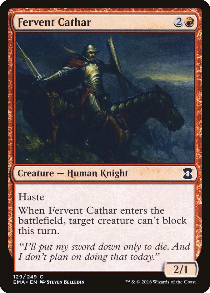 Fervent Cathar [Eternal Masters] | Gear Gaming Bentonville