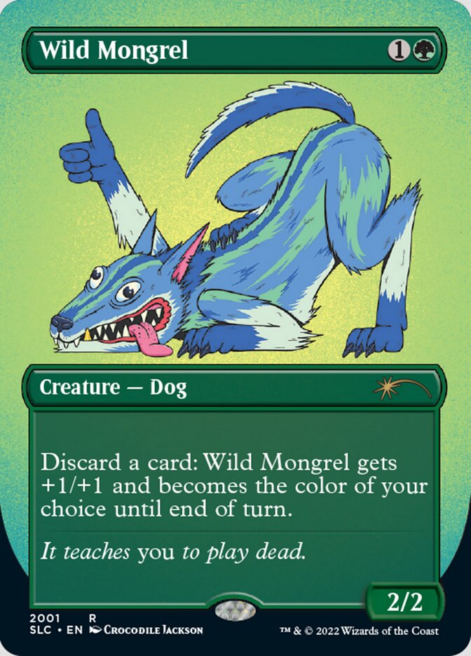 Wild Mongrel (Borderless) [Secret Lair Countdown Kit] | Gear Gaming Bentonville