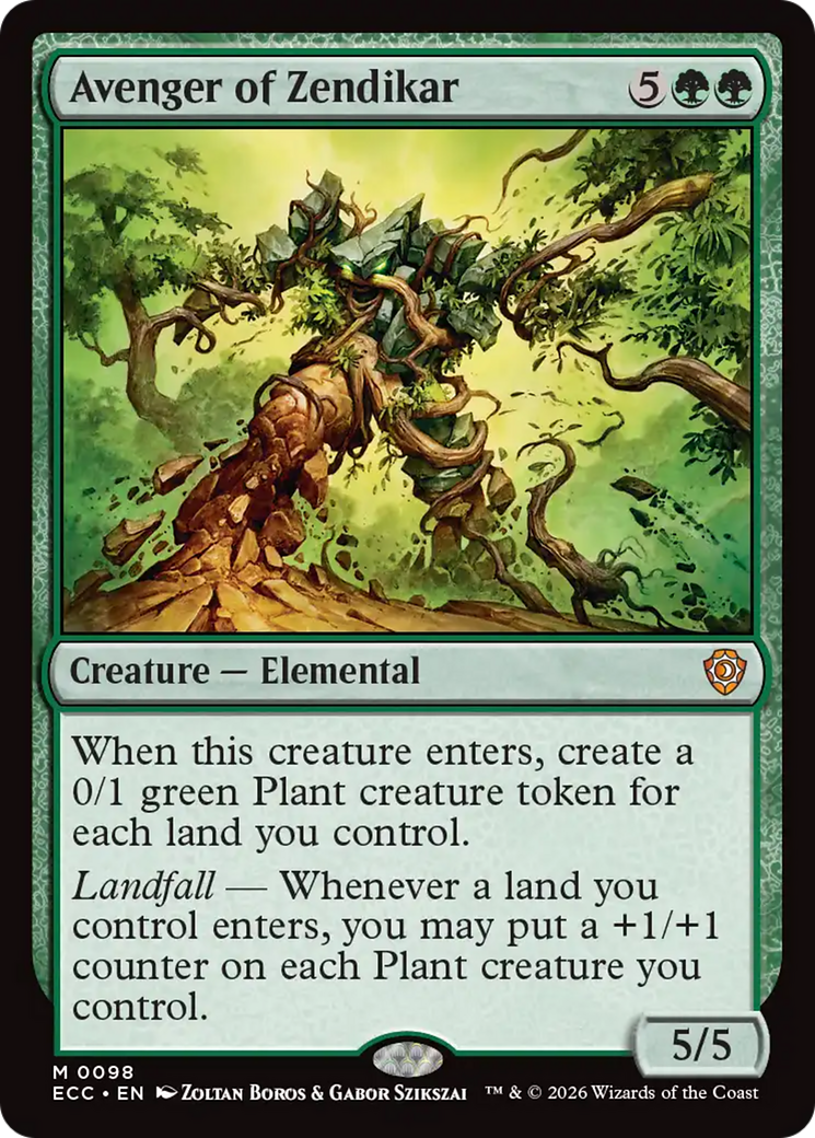 Avenger of Zendikar [Lorwyn Eclipsed Commander] | Gear Gaming Bentonville