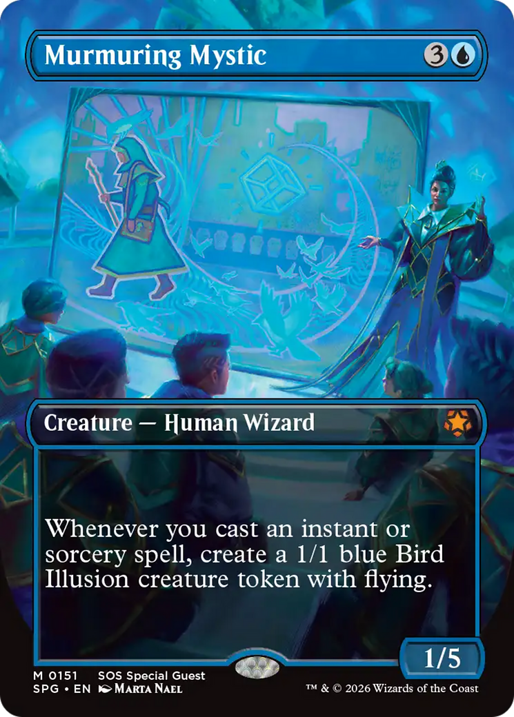 Murmuring Mystic (Borderless) [Secrets of Strixhaven Special Guests] | Gear Gaming Bentonville