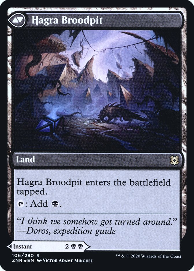 Hagra Mauling // Hagra Broodpit [Zendikar Rising Prerelease Promos] | Gear Gaming Bentonville