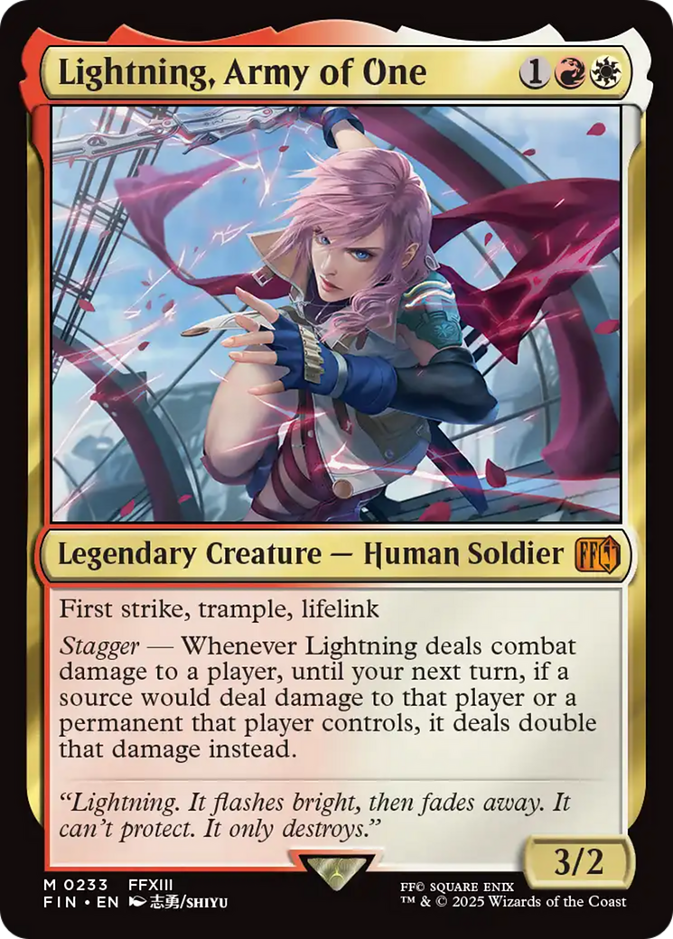 Lightning, Army of One [FINAL FANTASY] | Gear Gaming Bentonville