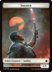 Rabbit // Soldier Double-Sided Token [Foundations Tokens] | Gear Gaming Bentonville