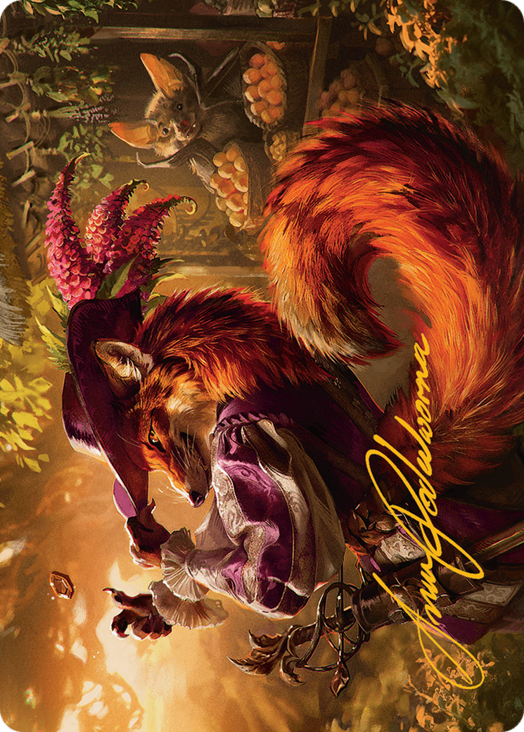 Mr. Foxglove Art Card (Gold-Stamped Signature) [Bloomburrow Art Series] | Gear Gaming Bentonville