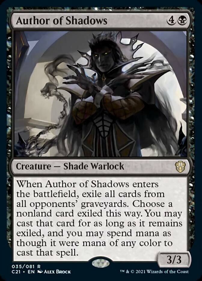 Author of Shadows [Commander 2021] | Gear Gaming Bentonville