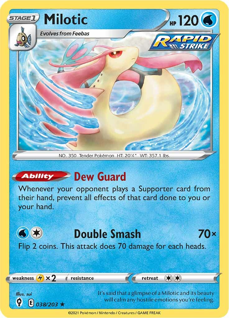 Milotic (038/203) [Sword & Shield: Evolving Skies] | Gear Gaming Bentonville