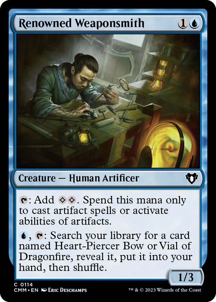 Renowned Weaponsmith [Commander Masters] | Gear Gaming Bentonville