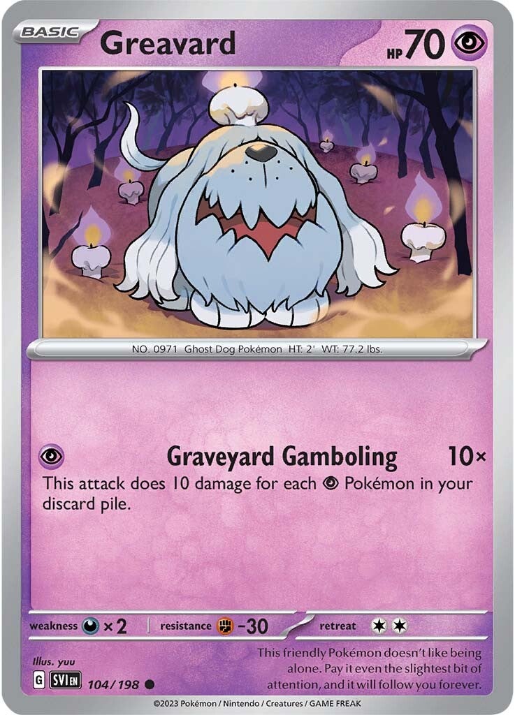 Greavard (104/198) [Scarlet & Violet: Base Set] | Gear Gaming Bentonville