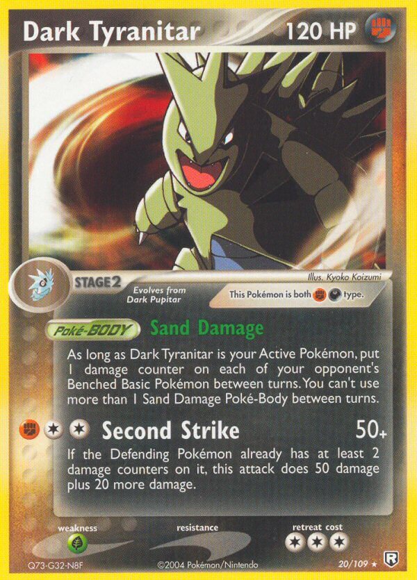 Dark Tyranitar (20/109) (Theme Deck Exclusive) [EX: Team Rocket Returns] | Gear Gaming Bentonville