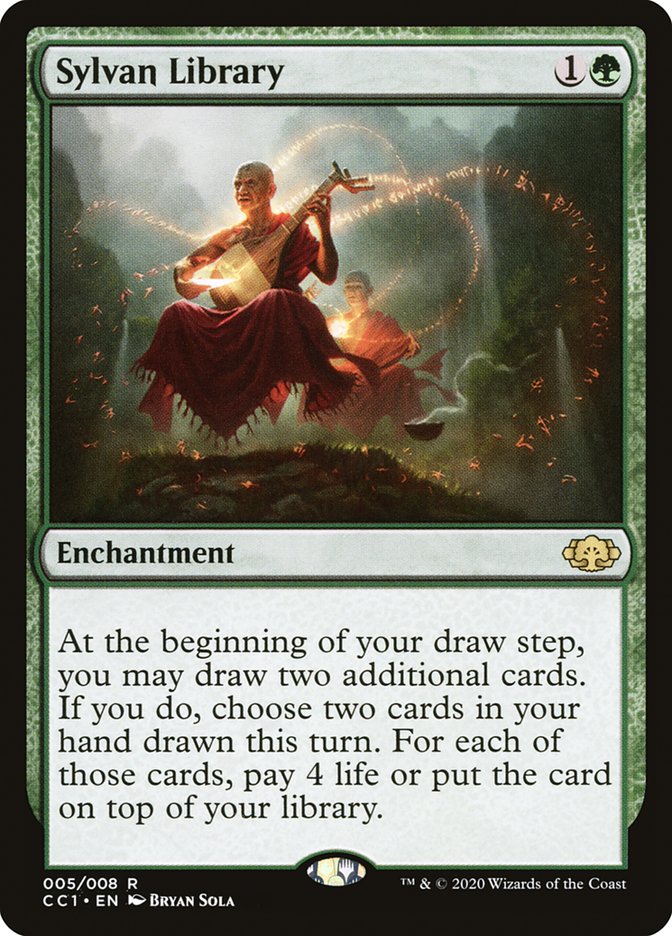 Sylvan Library [Commander Collection: Green] | Gear Gaming Bentonville