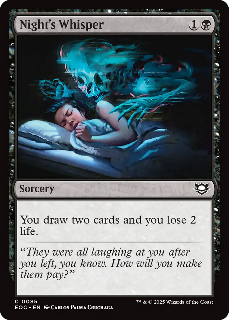 Night's Whisper [Edge of Eternities Commander] | Gear Gaming Bentonville
