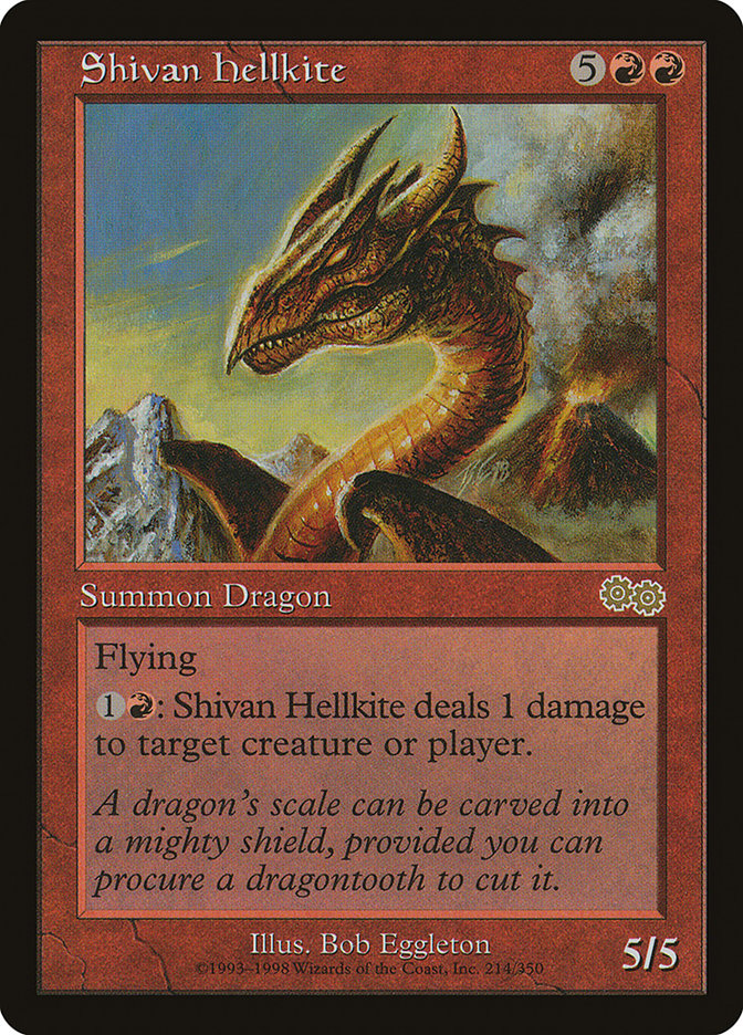 Shivan Hellkite [Urza's Saga] | Gear Gaming Bentonville