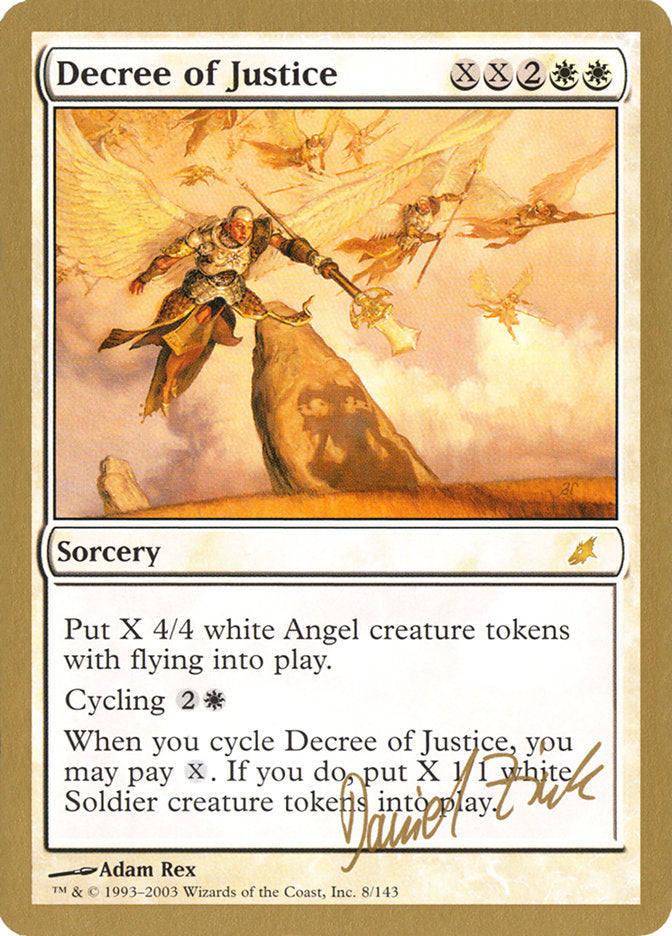 Decree of Justice (Daniel Zink) [World Championship Decks 2003] | Gear Gaming Bentonville