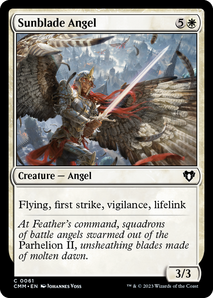 Sunblade Angel [Commander Masters] | Gear Gaming Bentonville