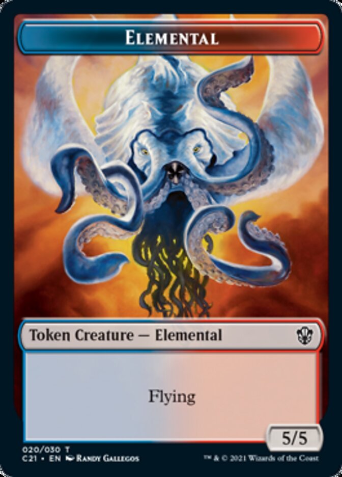 Elemental (020) // Copy Double-Sided Token [Commander 2021 Tokens] | Gear Gaming Bentonville