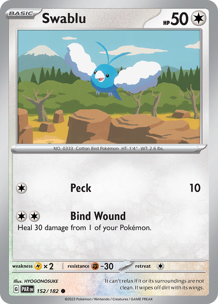 Swablu (152/182) [Scarlet & Violet: Paradox Rift] | Gear Gaming Bentonville