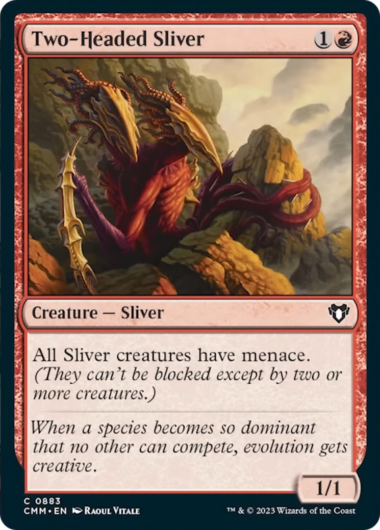 Two-Headed Sliver [Commander Masters] | Gear Gaming Bentonville