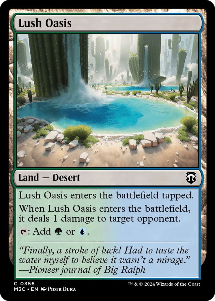 Lush Oasis (Ripple Foil) [Modern Horizons 3 Commander] | Gear Gaming Bentonville