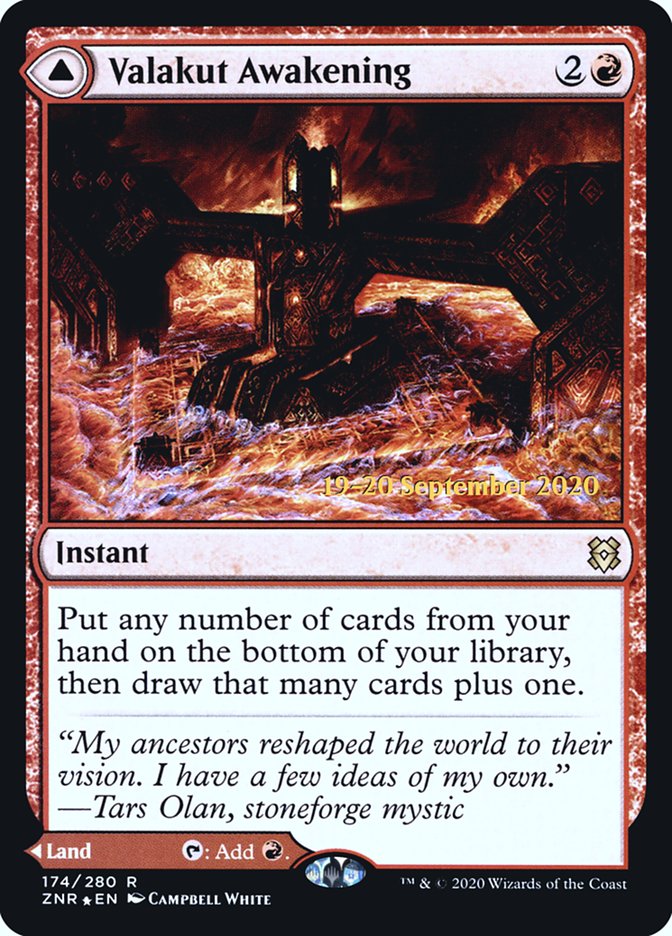 Valakut Awakening // Valakut Stoneforge [Zendikar Rising Prerelease Promos] | Gear Gaming Bentonville