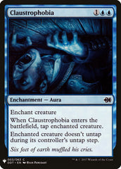 Claustrophobia [Mystery Booster] | Gear Gaming Bentonville